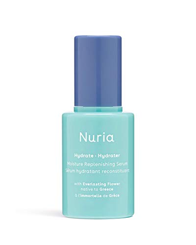 Nuria – Hydrate Moisture Replenishing Serum, Antioxidant Serum for All Skin Types, Skin Care Serum with Everlasting Flower Extract and Squalane Oil for Face, 25mL/0.8 fl oz