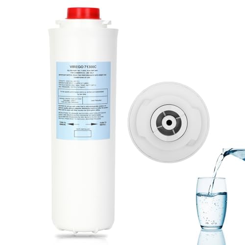 71300C Filter, 71300C Replacement Filter for Elkay, 71300C Water Filter Compatible with Elkay Enhanced ezH20 Bottle Filling Station, NSF/ANSI 42 Certified, High Capacity 2250 Gallons(No Chip)