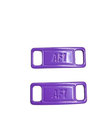 ONDEMAND GLOBAL Sneaker Shoe Lace Charms for Nike Air Force 1 (AF1) | Personalize with Vibrant and Colorful Lace Charms for Nike Air Force 1 (Pastel Purple)