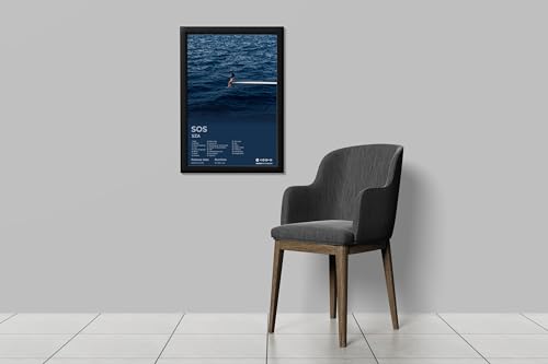 Image of BLINKART Ctrl - SOS Wall Photo Frames | Wall Art for Bedroom, Living Room, Studio or Office | Album Cover Print with Spotify Song Link QR Code | Gift for Fans - 8x12 In