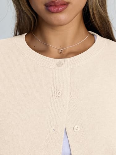 Image of Trendy Queen Cropped Cardigan Sweaters for Women Lightweight Y2k Fall Outfits Spring Fashion Clothes 2026