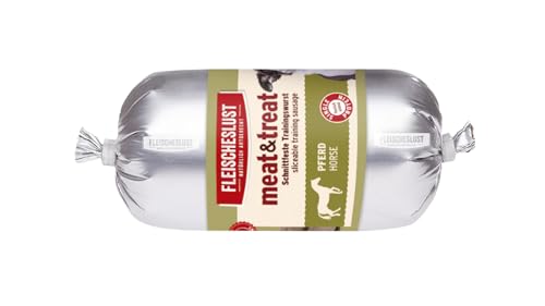 Fleischeslust Meat und Treat Pferd, 5er Pack (5 x 200 g)