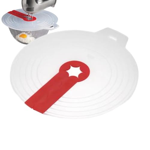 Paraschizzi per miscelatore manuale, Coperchio protettivo per ciotola per uova, Coperchio della ciotola di miscelazione in silicone anti spruzzi, Protezione antispruzzo di cottura, Schermo antispruzzo