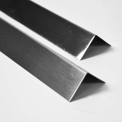 Brushed Stainless Steel Metal Wall Angle Corner Protector 100 x 100mm (200mm)