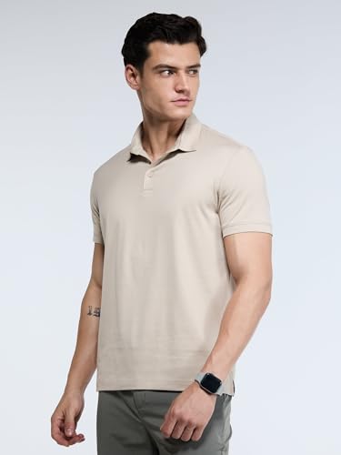 Image of CAVA Supima Polo T-Shirt for Men | Regular Fit, Ultra-Soft Supima Cotton, Lightweight, Polo Neck, Versatile Style | Casual to Formal Wear
