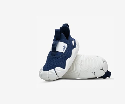 Image of ARETTO Expanding Navy Blue Kids Shoes for Growing Feet - Boys & Girls Footwear, Baby Girl Shoes, Sneakers for Boys, Baby Shoes & Comfortable Shoes for Kids | Age 1-9 Years