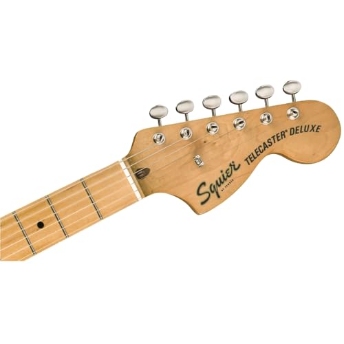 Image of Fender Squier Classic Vibe 70s Deluxe Telecaster Electric Guitar, Olympic White, Maple Fingerboard