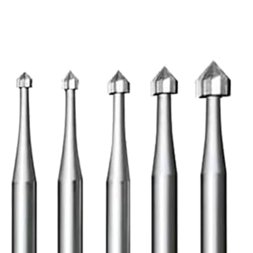 berjalan 10 Pieces Jewelry Setting Cutters - 3/32 Inch Shank Stone Setting Cutter Cylinder - Cone Shaped Lapidary Tools - Image 4
