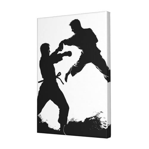 Impression sur toile HD kickboxing poster mural chambre salon 30x45