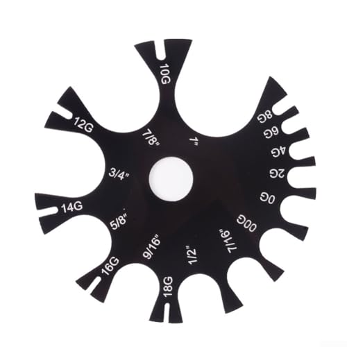 Calibrador portatil de acrílico para espesores 1mm-25mm miniatura 1