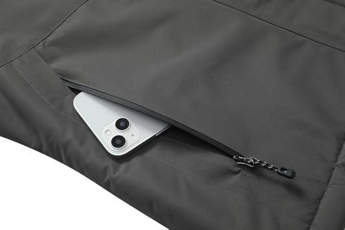 Image of MOERDENG Women's Ski Jacket Waterproof Winter Coat Hooded Snowboarding Jacket Warm Winter Jacket