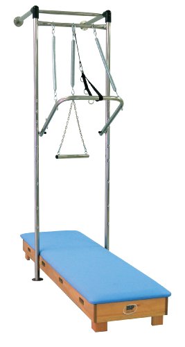 3B Scientific W15132LB Light Blue Wood Pilates Tower Wall Unit, 79-1/2