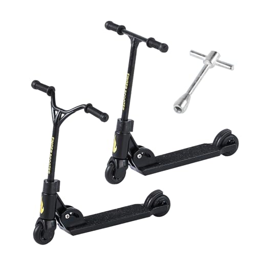 Generisch Finger Skateboard - ABS Mini Toy Finger Scooter | 2Pack Finnger Scooters mit grippigen Rädern Glatte Lager | Realistisches Mini -Finger -Skateboard für Tricks & Stunts