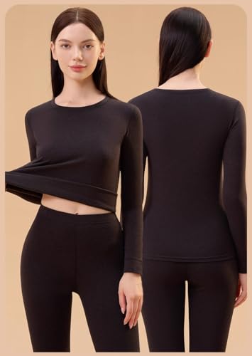 Image of Celary Women's Thermal Set ||Warm Winter Innerwear with Full Sleeves & Bottoms || Soft Cotton Blend Base Layer for Cold Weather