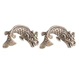 [iplusmile] 2個 製レトロ鯉形ペンダント クラフト用キーチェーン飾り 室内装飾向け耐久性手作り用