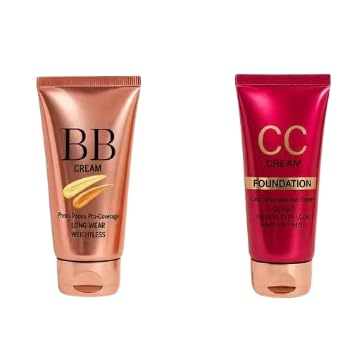 2 in 1 BB Cream & CC Combo Kit | Lightweight Face Makeup Cream | Natural Coverage | Pack of 2-image-32