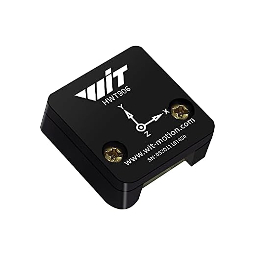 [Accelerometro industriale a 4 file + inclinometro] Giroscopio a 9 assi HWT906-TTL MPU-9250 + angolo (XY 0,05°) + bussola digitale, compensazione della temperatura e del magnetometro