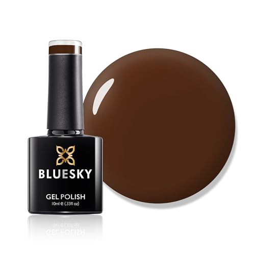 Bluesky Gel Nail Polish Faux Fur 80538 Dark Brown UV/LED Soak-Off Gel Polish Long Lasting Chip Resistant 10ml
