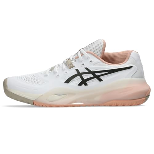 ASICS Women's Gel-Resolution X Tennis Shoes, 10, White/Black Coffee
