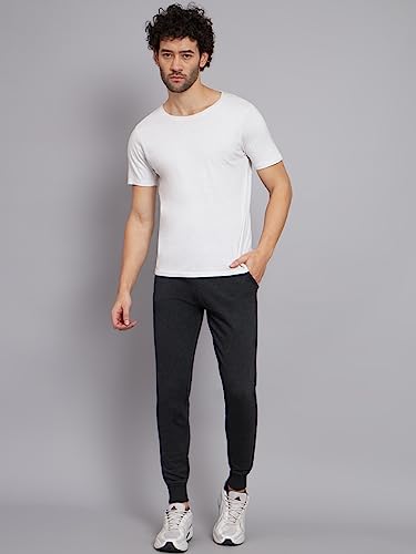 Image of Peppyzone Slim Fit Track Pant for Men with Zip Pocket