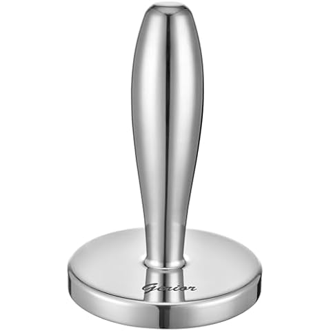 Meat Pounder Tenderizer - Solid Cast Stainless Steel Round Chicken Flattener Tool - Dishwasher Safe Cover