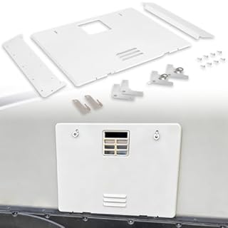 94946 RV Water Heater Access Door Conversion Kit Replacement fit for Atwood 6 Gallon Heaters for Dometic WH-6GEA, WH-6GA, WH-9GEA, with 12.5" x 16.5" Cutout - White