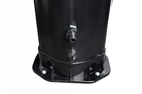 Steinbach Solardusche Top Line – 049036 – Gartendusche mit 40 l Kunststoff-Tank und selbstentkalkendem Duschkopf – Mit zusätzlichem Kaltwasser-Entnahmehahn – 2,17 m hoch