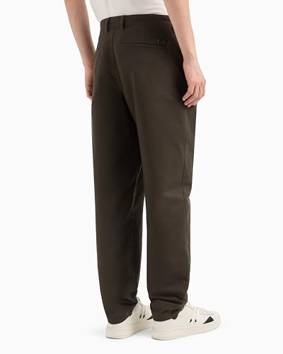 Armani Exchange Men's Stretch Cotton Jacquard Trouser with Cargo Pocket4