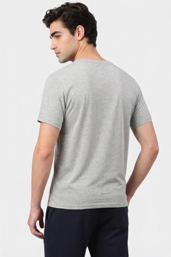Image of Van Heusen Men's Crew Neck T-Shirt - Soft & Breathable Cotton | Regular Fit | Comfortable Everyday Casual Wear | Short Sleeves | Summer Favorite |Solid Colors | Style 60052|Available in Pack of 1 & 2