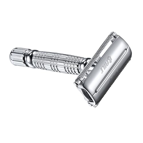 KAILIKETIY 手動シェーバー 軽量コンパクト設計 顔みそり 家旅行用 両面刃 髭剃り用伝統的カミソリ 毎日の シェービング用