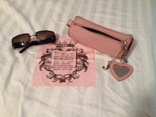 Juicy Couture Fluffy Sunglasses (gold/brown)