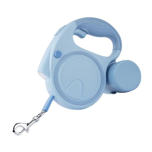 犬の引き込み式牽引ストラップ、ペットの自動引き込み式牽引ロープ, 丈夫なペット犬猫子犬ロングウォーキングリード, ジョギング、屋外散歩用のLEDライト付き強化ペットロープ、犬の引っ張り防止