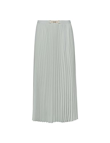 Anne Klein Women's Pull on Flat Frt Belt Pleated Skirt (Lin