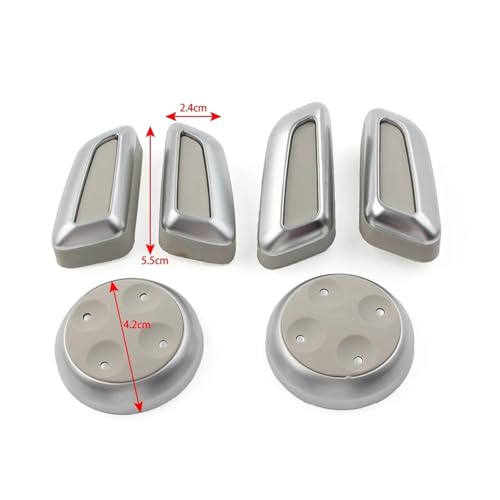 Interruptor de asiento coche y kit de cubiertas de botón para Audi A3 A4 2