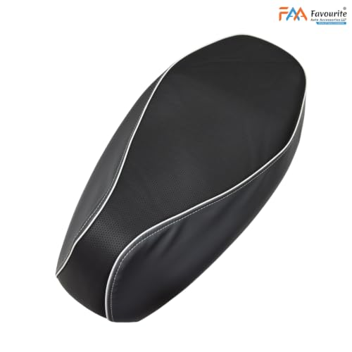 Image of Favourite Auto Simple One Ultra Gen 2 Seat Cover with Cushion, Comfortable Padded Seat Cover, Durable Material, Protects Seat from Dust, Scratches, and Weather, Black Grey