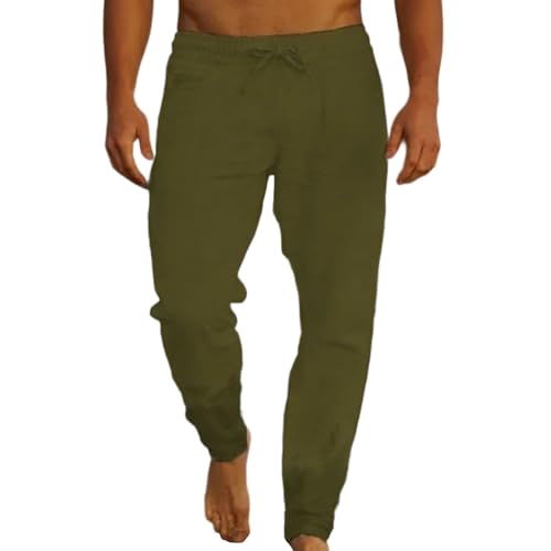 Pantalon de plage homme coton lin ample pour en finir avec la chaleur