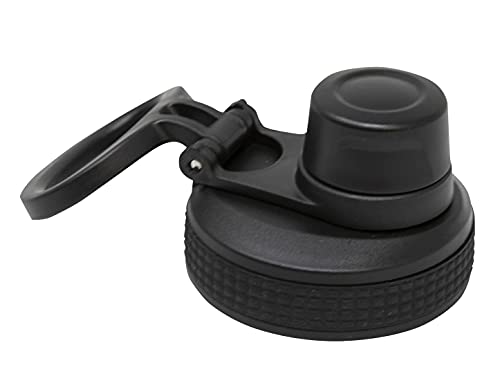 MIRA Spout Lid for MIRA Sierra Wide Mouth Water Bottles, Compatible with Multiple Sizes, Black