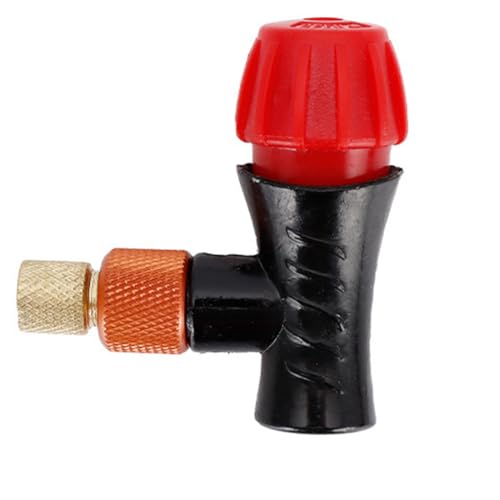 Bomba de bicicleta, Adaptador de Válvula de Recipiente de CO2 para Bicicleta, Válvula de Recipiente de CO2 con Doble Conexión, para bicicleta de carretera Mini bomba bicicleta compatible Bomba