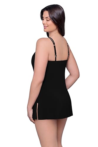 Aqua Green Women's Keyhole Swimdress3