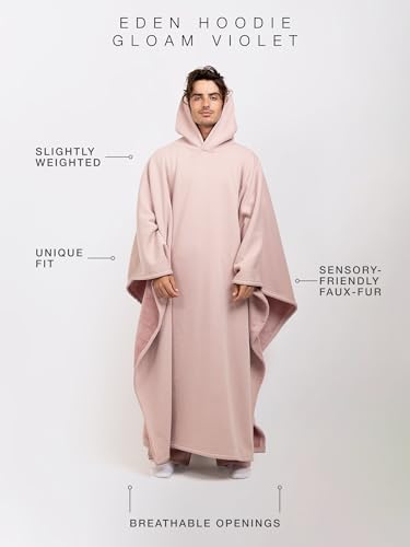 Image of FREE THE SHEEP Eden Hoodie - Oversized Weighted Hoodie Cloak with Ultra-Soft Faux Fur Liner
