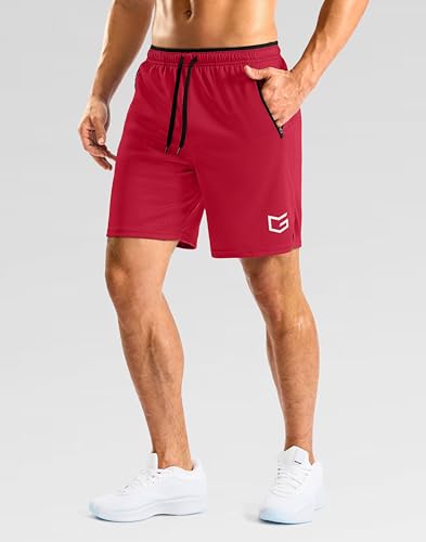 Image of G Gradual Men's Gym Workout Shorts Zipper Pockets 5 inch / 7 inch Quick Dry Breathable Runing Athletic Short for Men