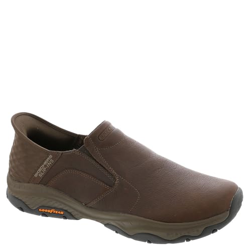 Skechers Men's Craster-Lanigan Hands Free Slip-in Men's Casual, Red Brown Pebble, 12 Medium, US