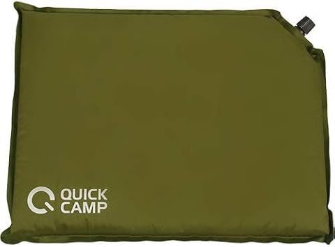 Amazon クイックキャンプ 2way エアクッション 5cm厚 カーキ フリースバッグ付き Qc Cc クイックキャンプ スポーツ アウトドア