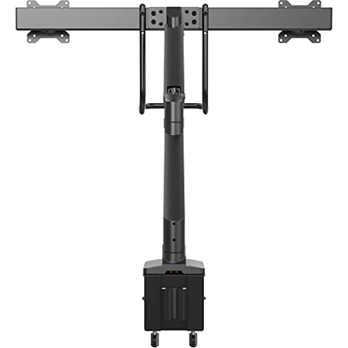 StarTech.com Desk Mount Dual Monitor Arm with USB & Audio - Slim Adjustable Dual Monitor VESA Mount for up to 32" (17.6lb/8kg) Displays - Ergonomic Articulating - C-Clamp/Grommet (ARMSLIMDUAL2USB3) by StarTech.com - Image 5