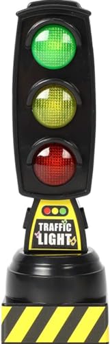 Rosojodg Black Mini Road Safety Signs Traffic Signal Traffic Lights Pretend Play Early Educational for Christmas Birthday Gifts Xmas Stocking Fillers