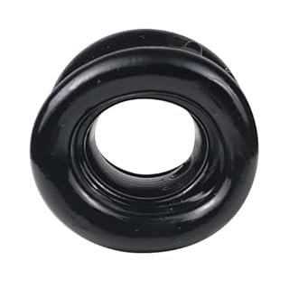 Set di stretching con anelli elastici leggeri e resistenti, anelli morbidi per esercizi da uomo - E65IT (Black)