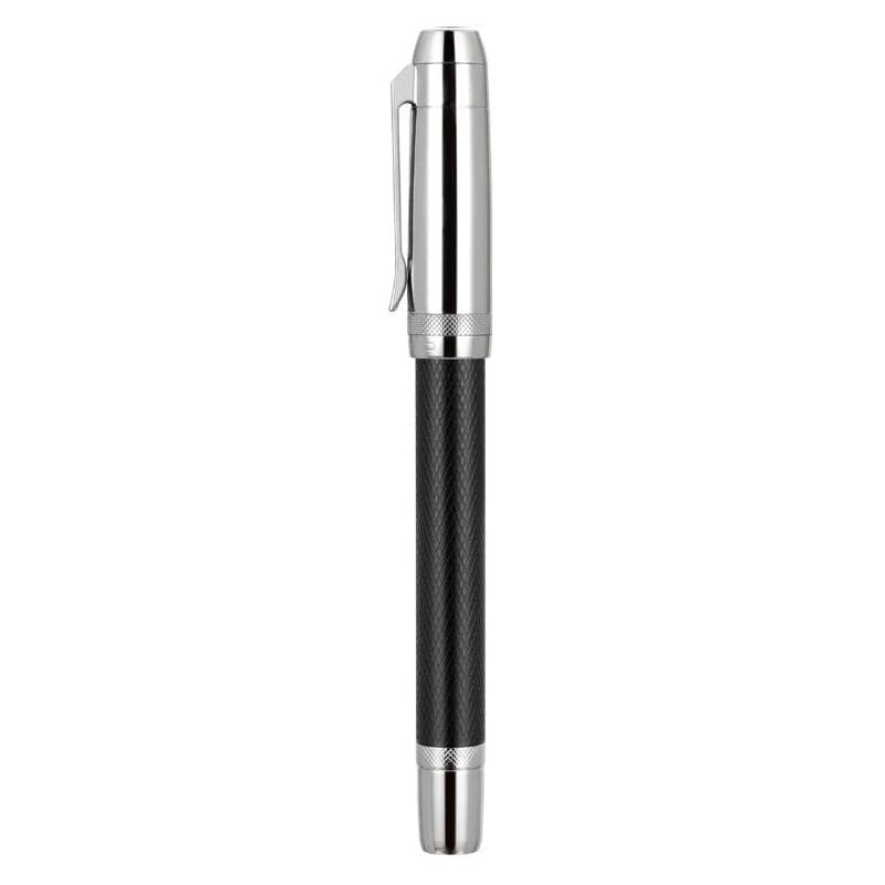Stylo plume en métal INFRI Star Series - Pointe M - Coloris Argent et Noir
