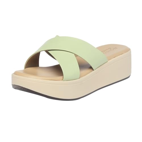 Image of MONROW Wedges for Women & Girls | Fancy & Stylish Wedges | Extra Cushioning & Comfortable, Fashionable, Light Weight, Fashion Wedges for Girls