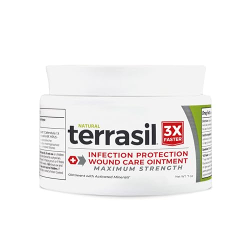 terrasil Wound Care Maximum Strength 3X Wound Healing Ointment, Infection Protection for Bed Sores, Pressure...