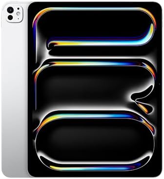 Apple iPad Pro 13″ (M4): Ultra Retina XDR Display, 1TB, Landscape 12MP Front Camera / 12MP Back Camera, LiDAR Scanner, Wi-Fi 6E, Face ID, All-Day Battery Life, Nano-Texture Glass — Silver
